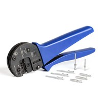 Crimping tool for heavy duty connector