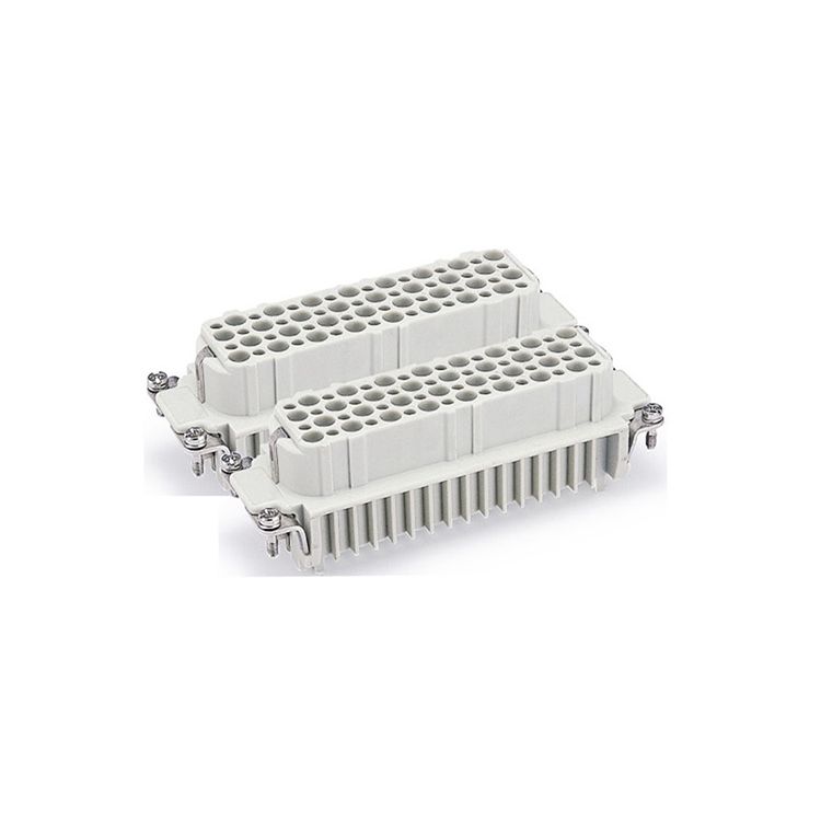 Rectangle socket insert 128 pins for heavy duty connectors